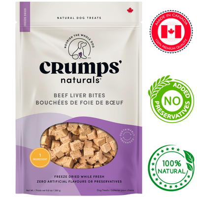 Crumps' Natural - Freeze Dried Beef Liver Bites Dog Treats