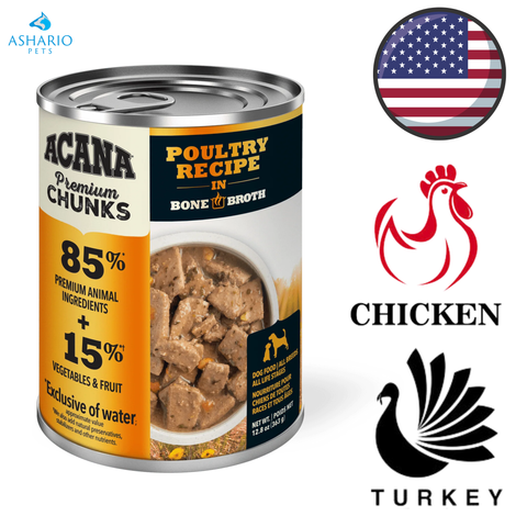 Acana - Poultry In Bone Broth Canned Dog Food