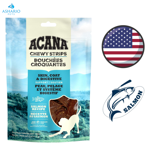 Acana - Chewy Strips Skin, Coat & Digestive Support Salmon Dog Treats