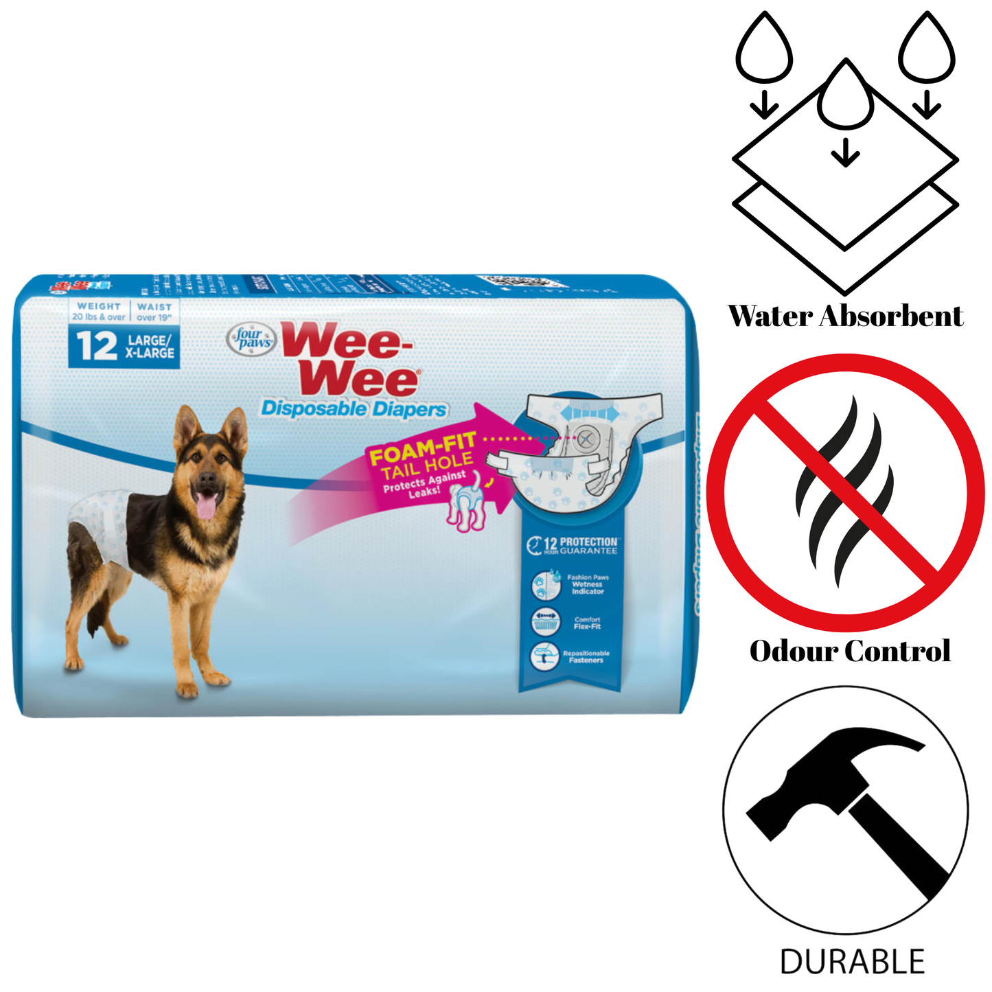Four Paws - Wee-Wee Disposable Diapers