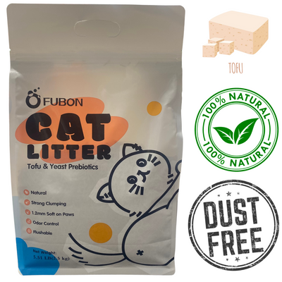 Fubon - Natural Tofu Clumping Cat Litter - 5.5 lb