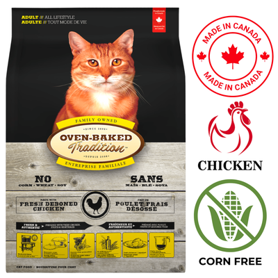 Oven-Baked Tradition - 成年鸡肉干猫粮 - 5磅