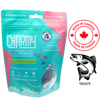 Charmy - Rainbow Trout Fillet Air Dried Dog Treats — main