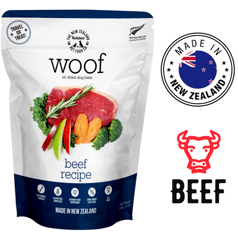 NZPF Woof - Beef Air Dried Dog Treats — main
