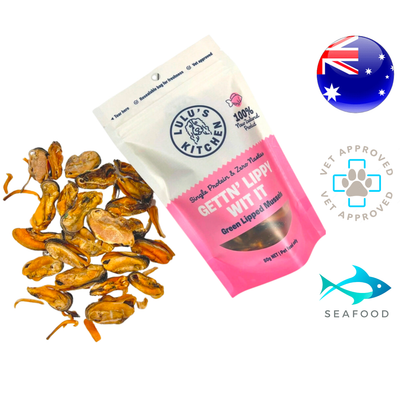 Rover Pet Products - Gettn' Lippy Wit It 绿唇贻贝狗零食 - 80克