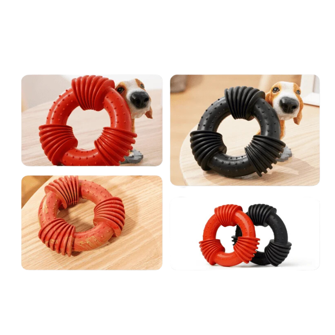 Ashario Pets - Pets Toy - Teeth Cleaning Ring - Small