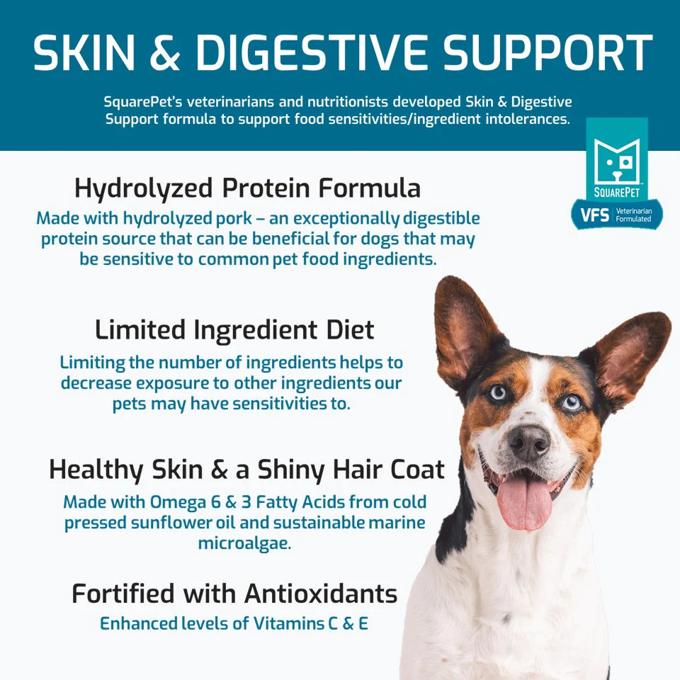 SquarePet - Skin & Digestive Support Dry Dog Food