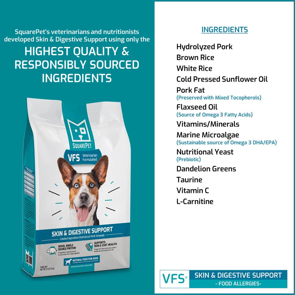 SquarePet - Skin & Digestive Support Dry Dog Food