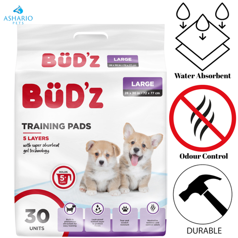 BuD'z - Disposable Large Training Puppy Pads