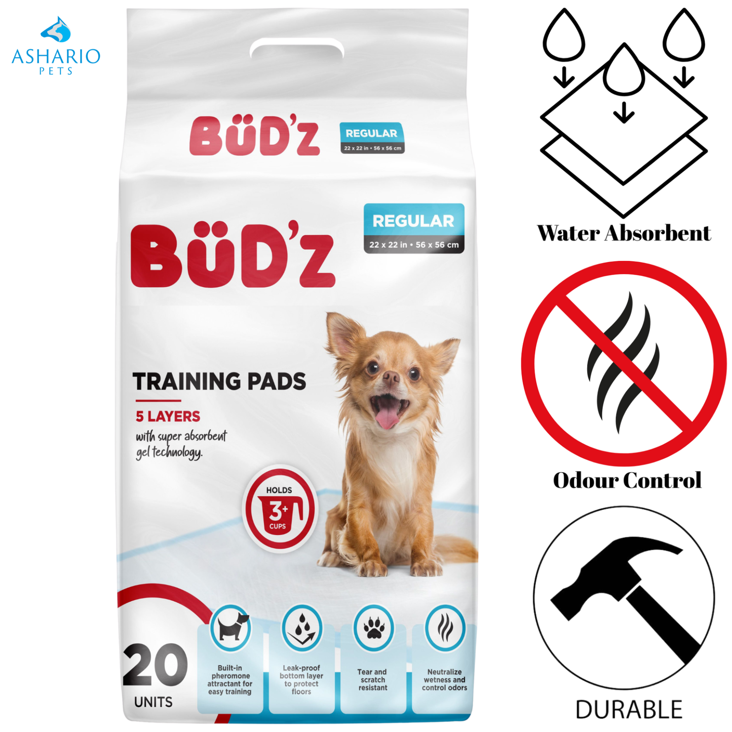 BuD'z - Disposable Regular Training Puppy Pads