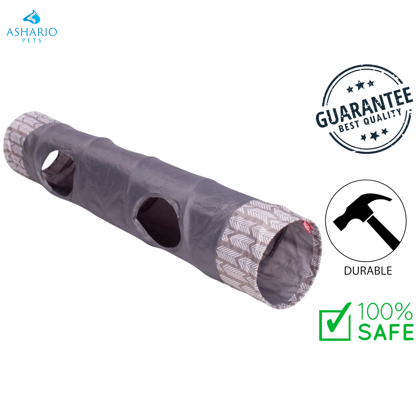 BuD'z - Tunnel Toy For Cat - Grey — view 2