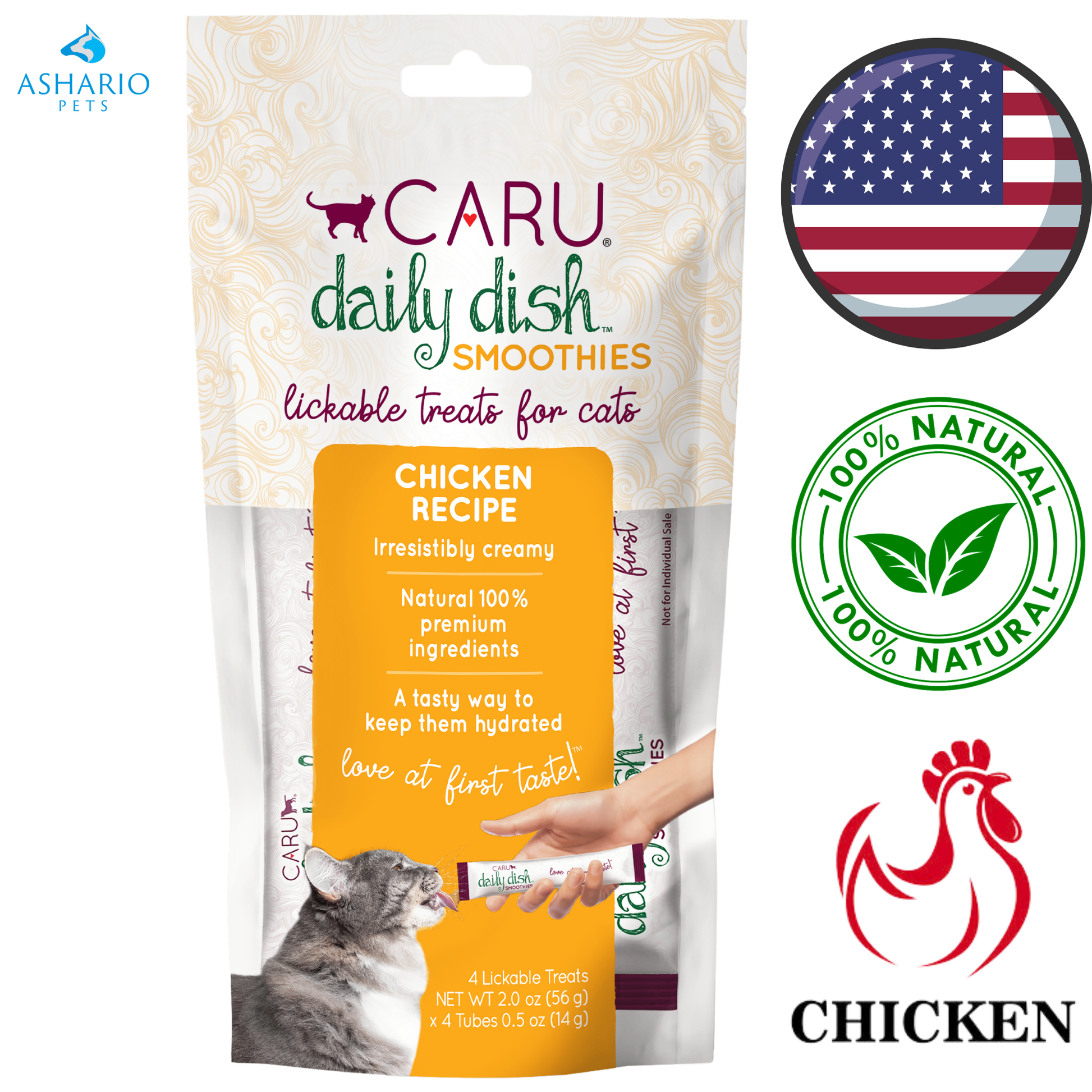Caru - Daily Dish Smoothie Cat Treats — view 2