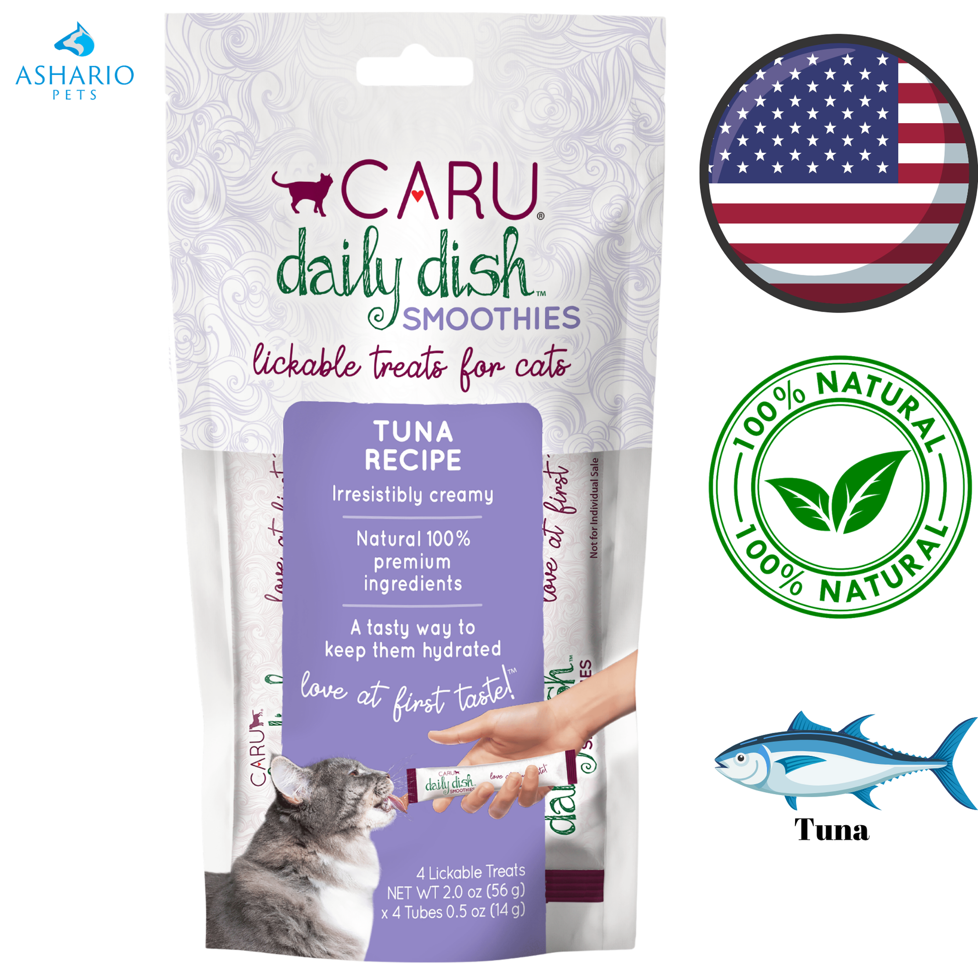 Caru - Daily Dish Smoothie Cat Treats — view 4