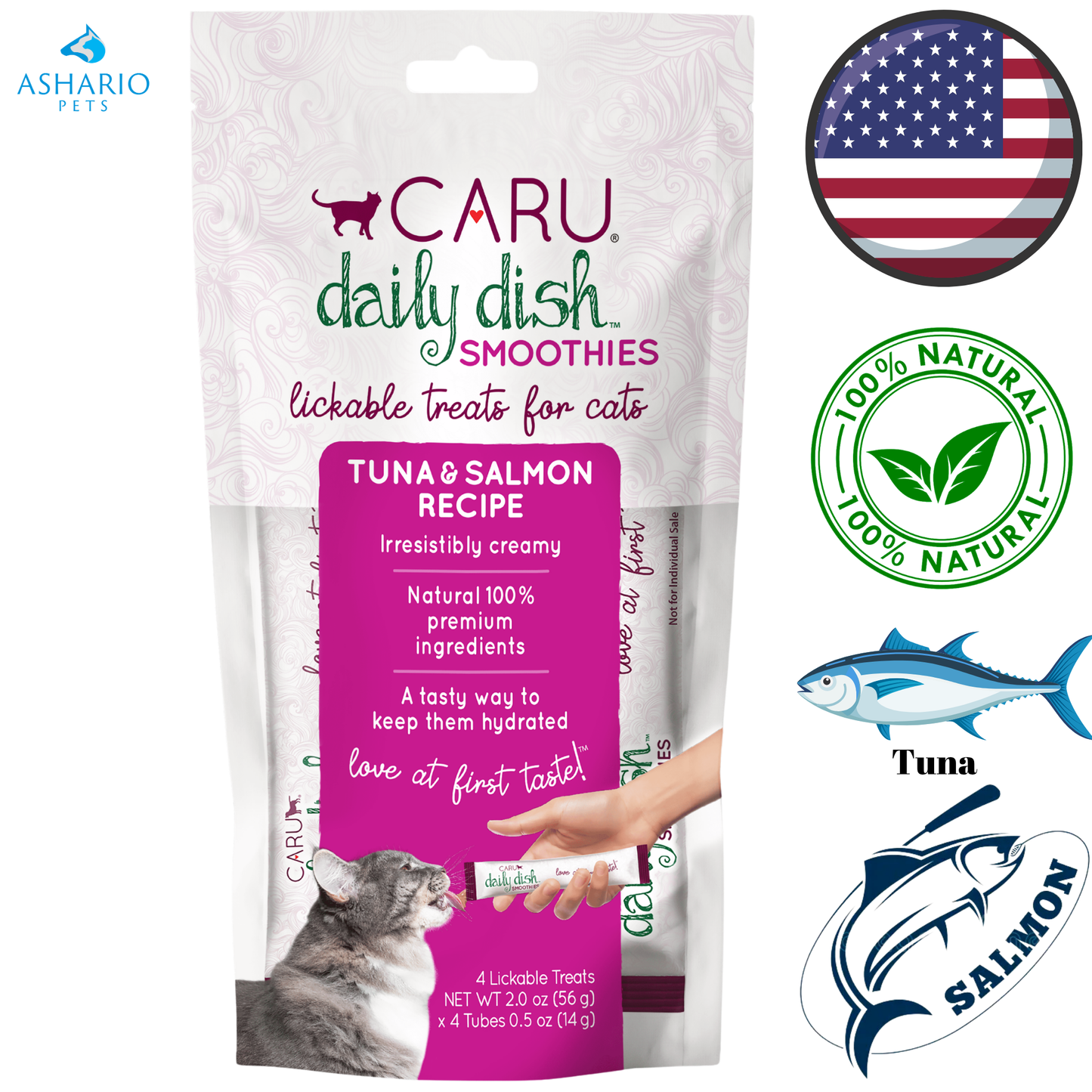 Caru - Daily Dish Smoothie Cat Treats — view 3