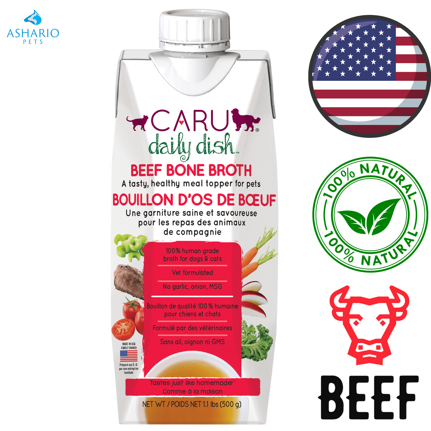 Caru - Bouillon de bœuf du jour - 500 grammes