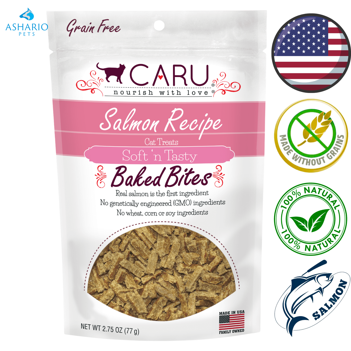 Caru - Soft & Tasty Bites Cat Treats - 3 Oz — main