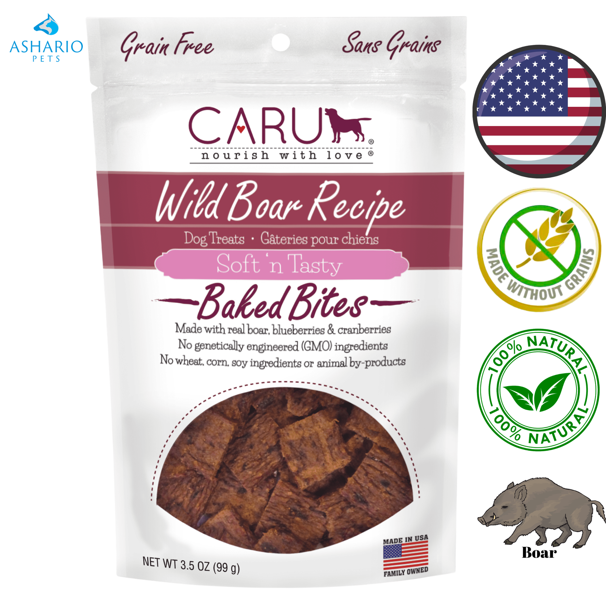 Caru - Soft & Tasty Bites Dog Treats - 3.75 Oz — view 4