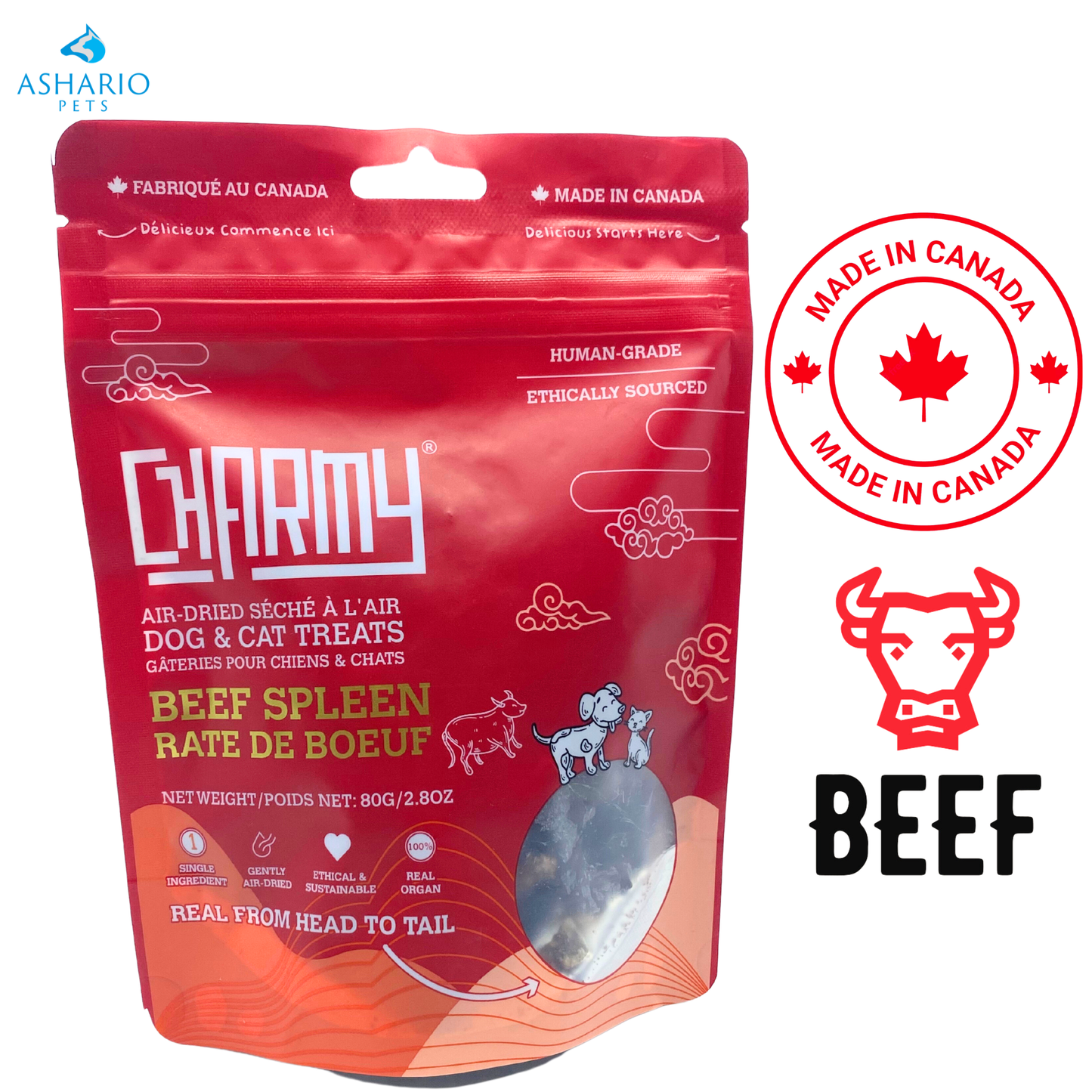 Charmy - Rate de bœuf séchée à l'air - 80 grammes