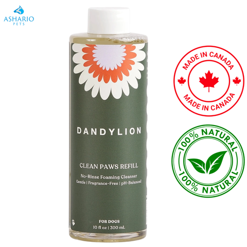 Recharge Dandylion - Nettoyant moussant sans rinçage Clean Paws - 300 ml