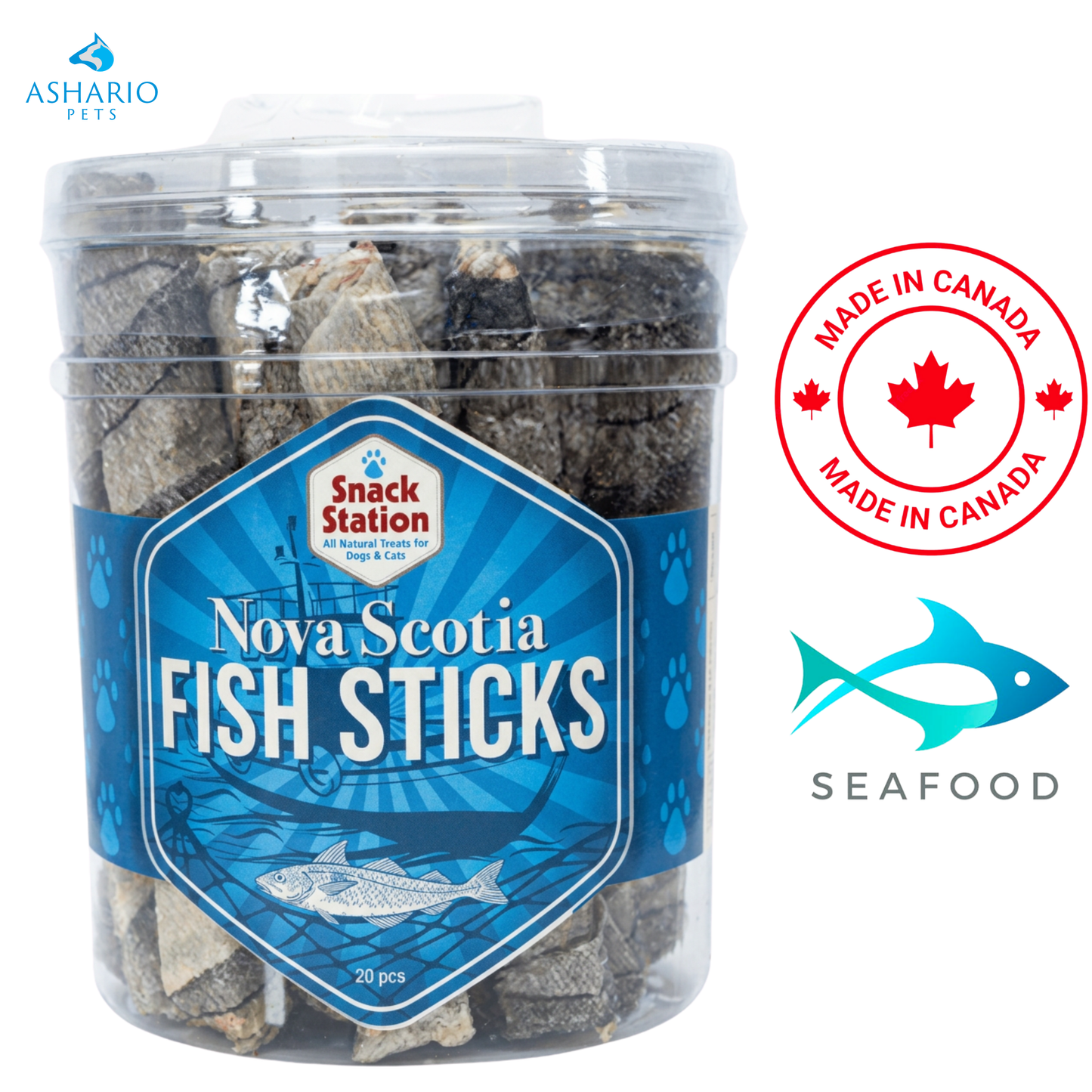 This & That - Nova Scotia Fish Skin Sticks Dog Treats — main