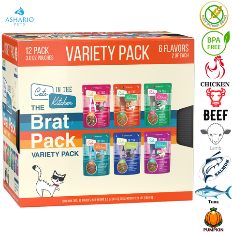 Weruva - The Brat Pack Variety Pack Wet Cat Food Pouch