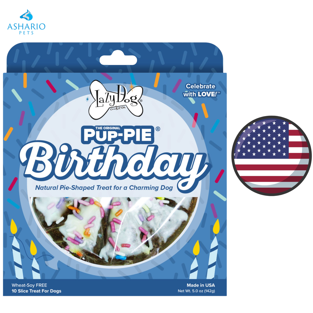 Lazy Dog - Pup-Pie Birthday Cookie Dog Treats