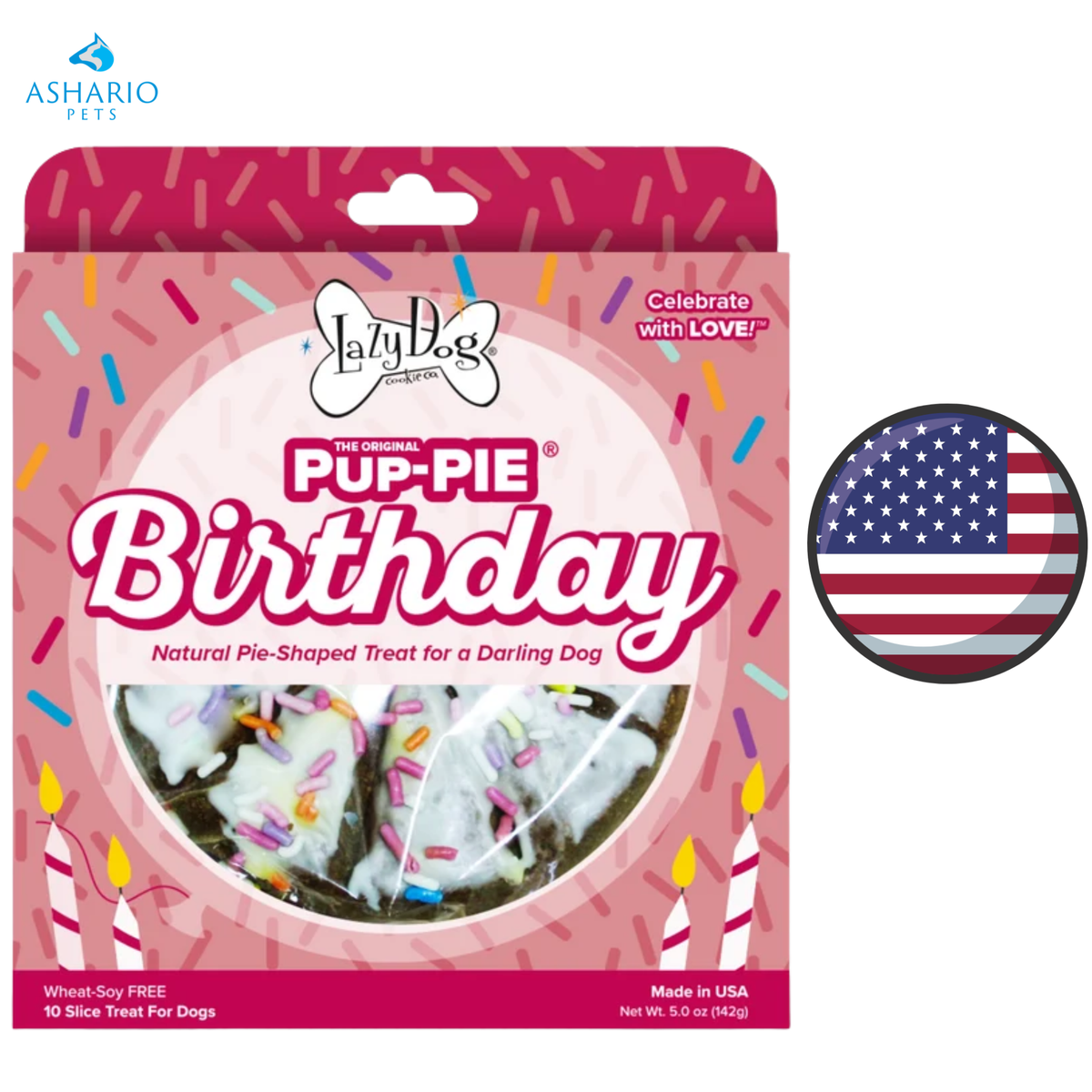 Lazy Dog - Pup-Pie Birthday Cookie Dog Treats