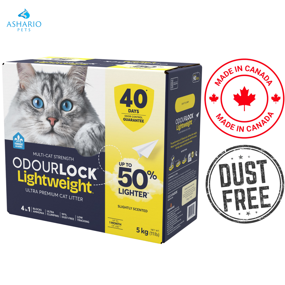 OdourLock - Lightweight Slightly Scented Clumping Cat Litter