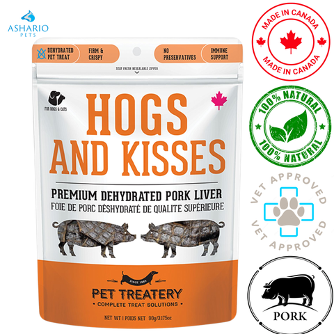 Granville Island Pet Treatery - Hogs & Kisses Dehydrated Pork Liver Dog Treats