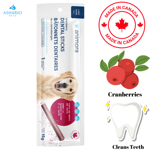 Animora - Cranberry Large Dental Sticks Dog Treats