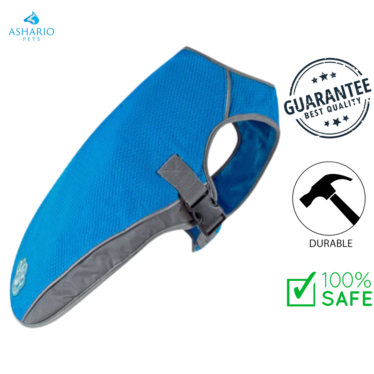 Canada Pooch - Dog Chill Seeker Cooling Vest - Aqua — main
