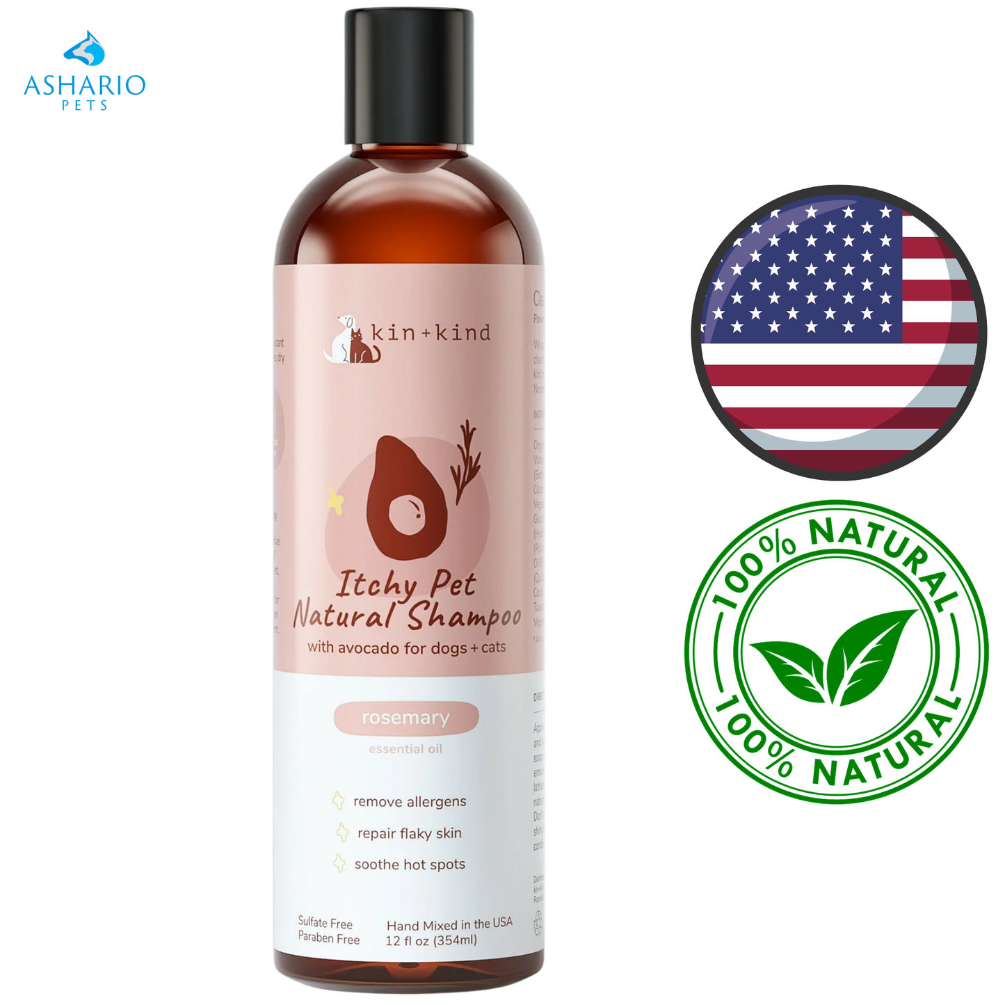 Kin+Kind - Itchy Pet Rosemary & Peppermint Shampoo
