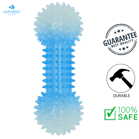 BuD'z - Luminous Spiked Dumbbell Dog Toy