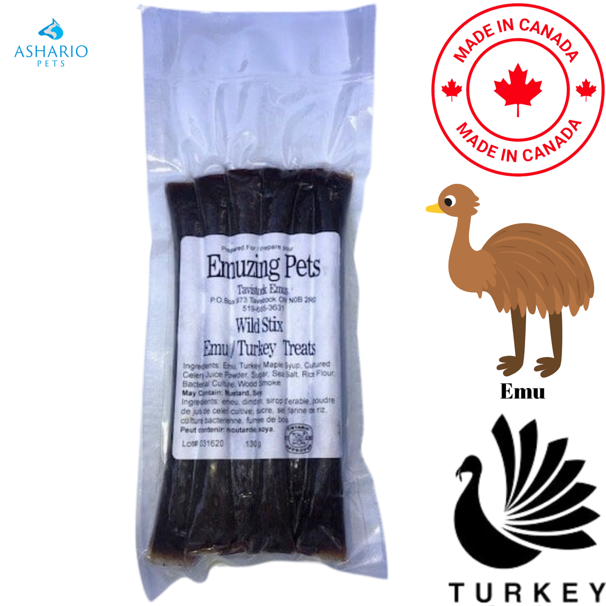 Emuzing Pets - Wild Stix Dog Treats