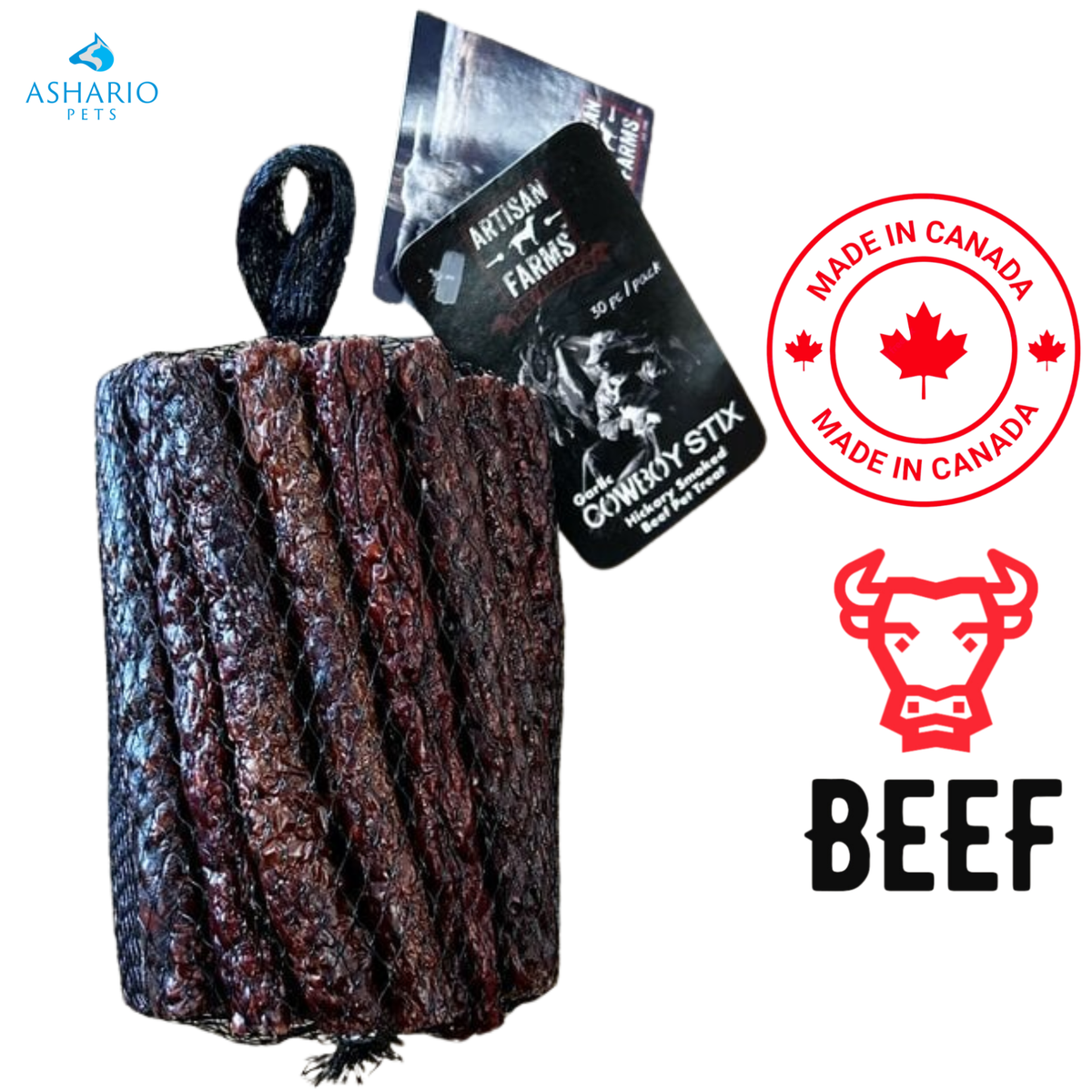 Artisan Farms - Beef Cowboy Sticks Dog Treats
