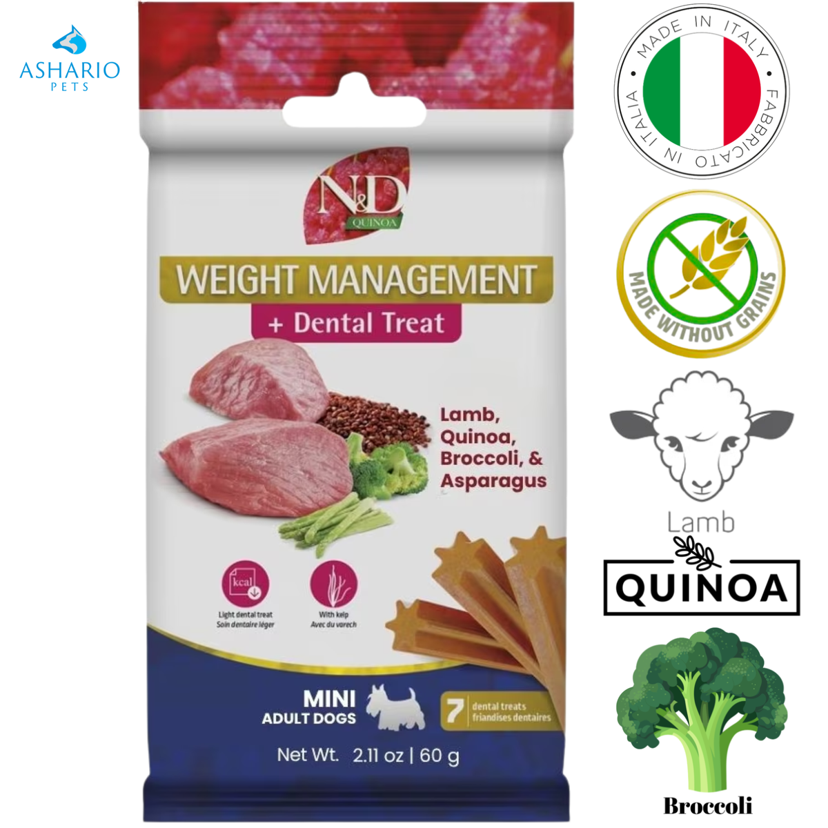Farmina - Weight Management Lamb & Quinoa Adult Mini Dental Dog Treats