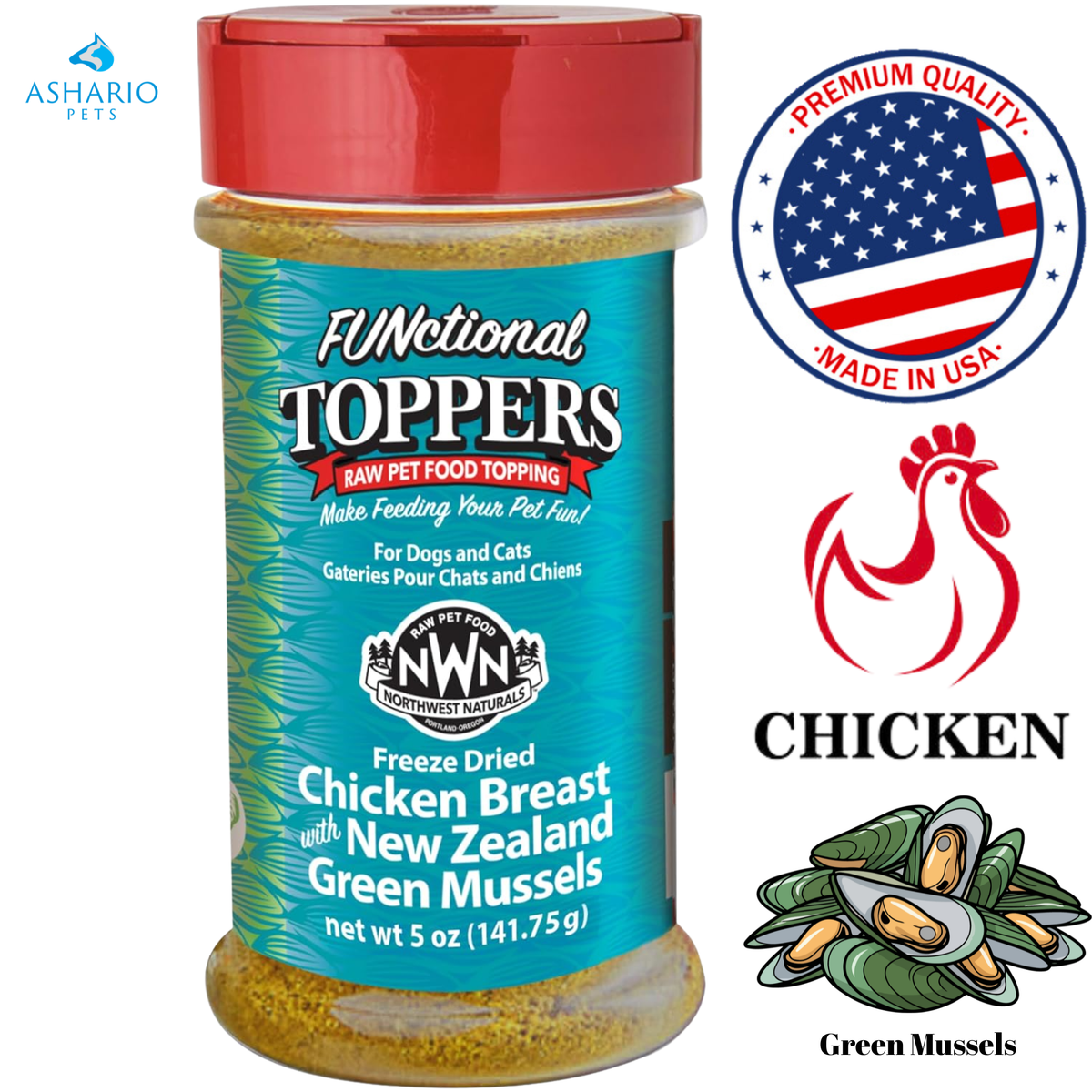 Northwest Naturals - Functional Toppers Chicken & Green Mussels