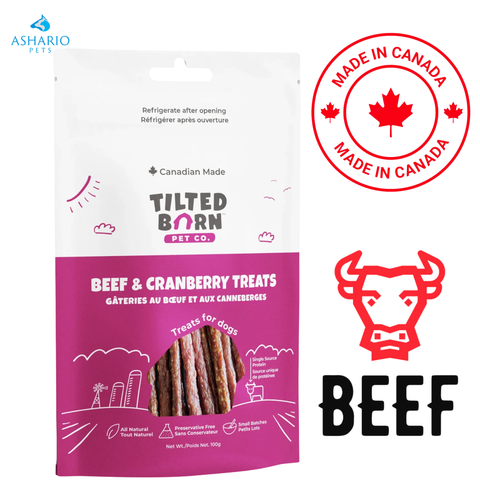 Tilted Barn - Canadian Beef & Cranberry Dog Treats