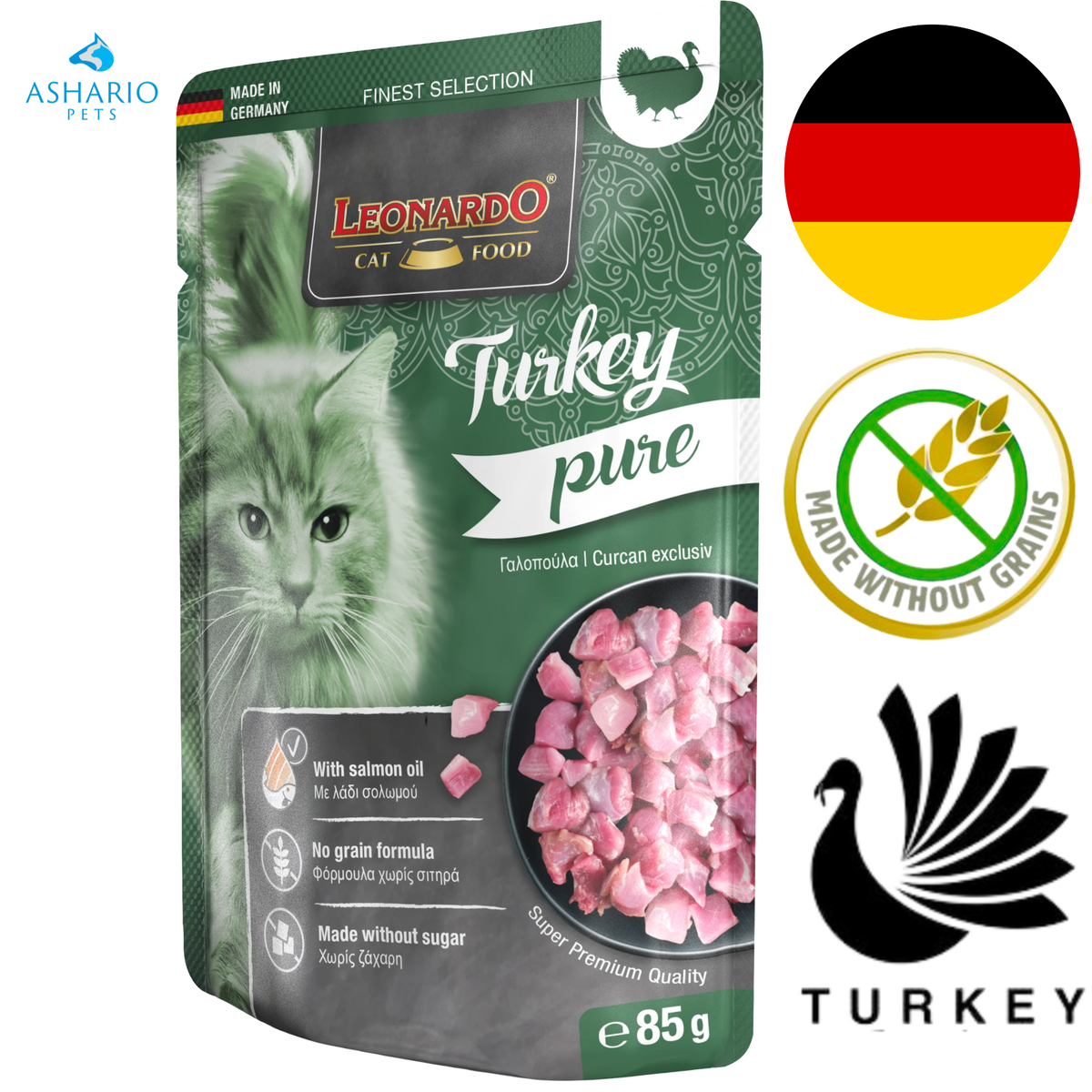 Leonardo - Pure Turkey Wet Cat Food Pouch
