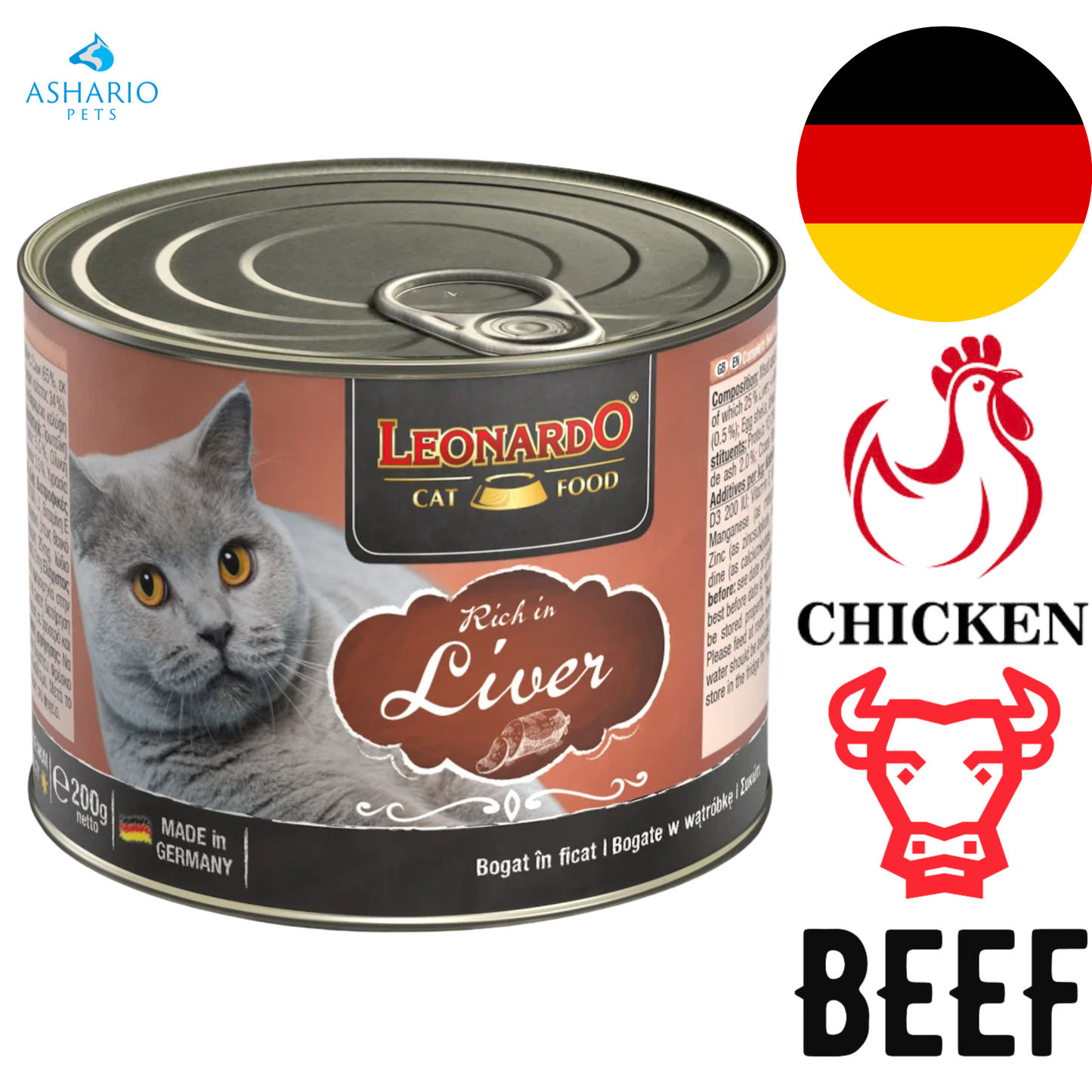 Leonardo - Rich In Liver Canned Cat Food