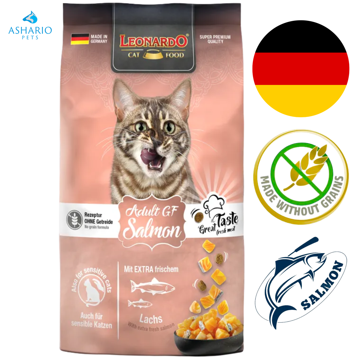Leonardo - Adult Grain Free Salmon Dry Cat Food