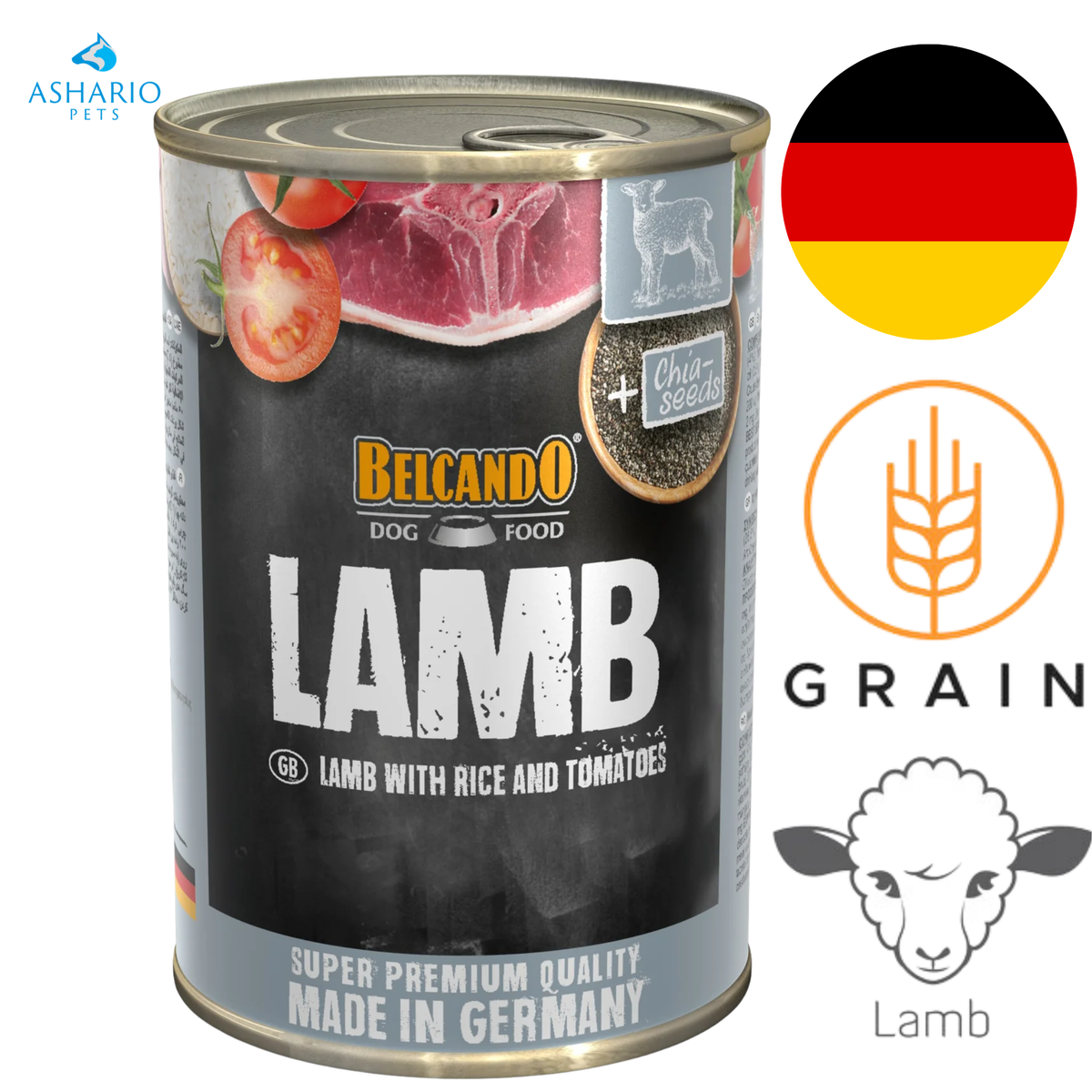 Belcando - Lamb With Rice & Tomatoes Canned Dog Food