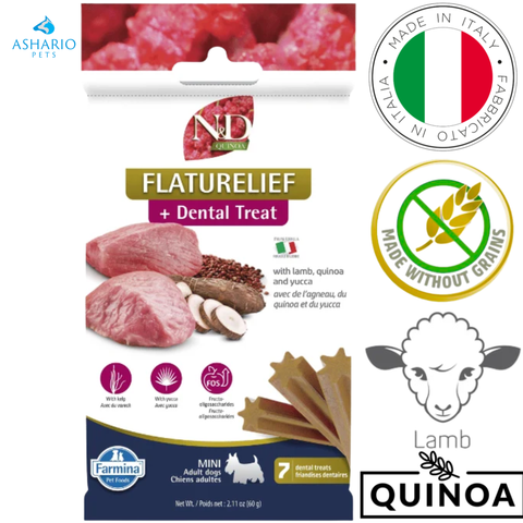 Farmina - FlatureLief Lamb & Quinoa Adult Mini Dental Dog Treats