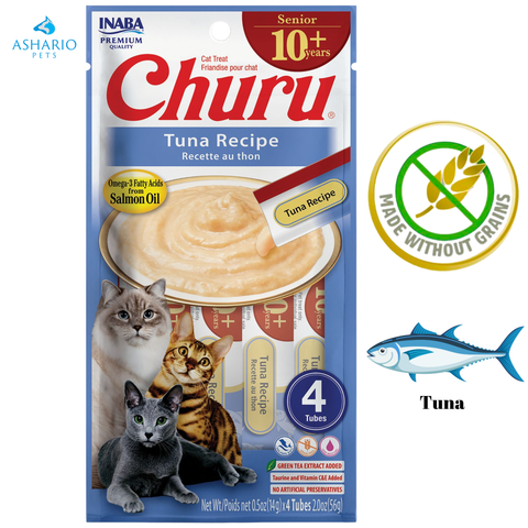 Inaba - Churu Senior 10+ Tuna Recipe Cat Treats