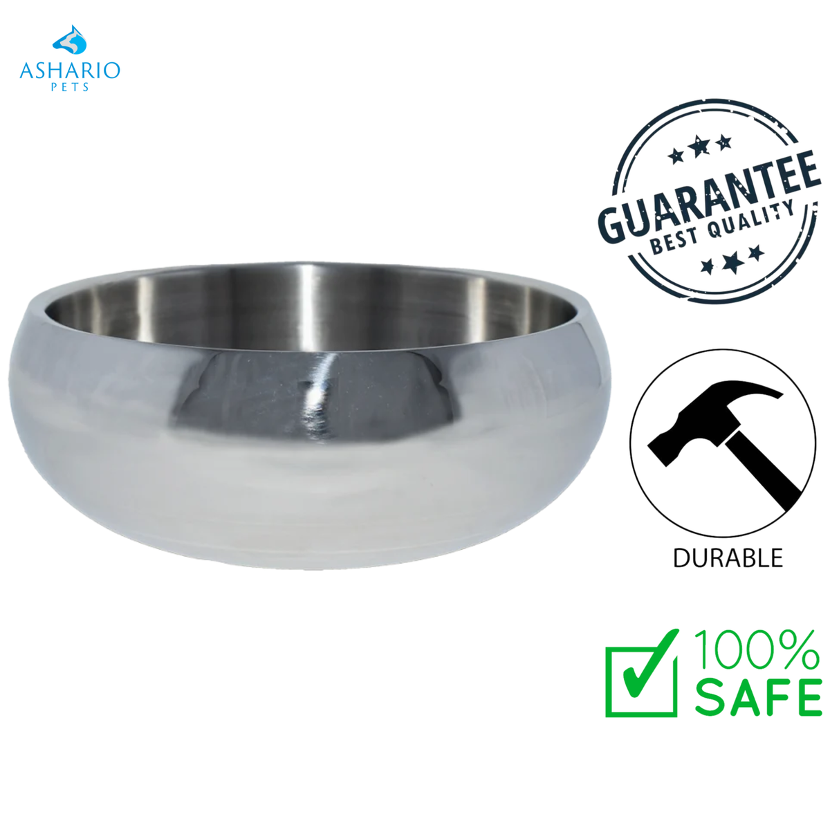 Gooeez - Double Wall Stainless Steel Pet Bowl