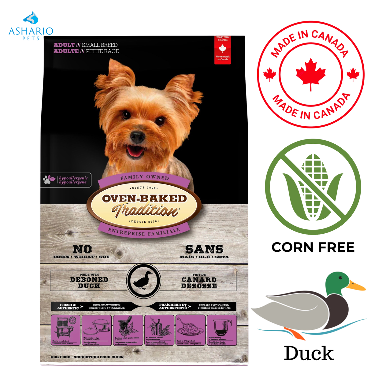 Oven-Baked Tradition - Adult Small Breed Duck Dry Dog Food