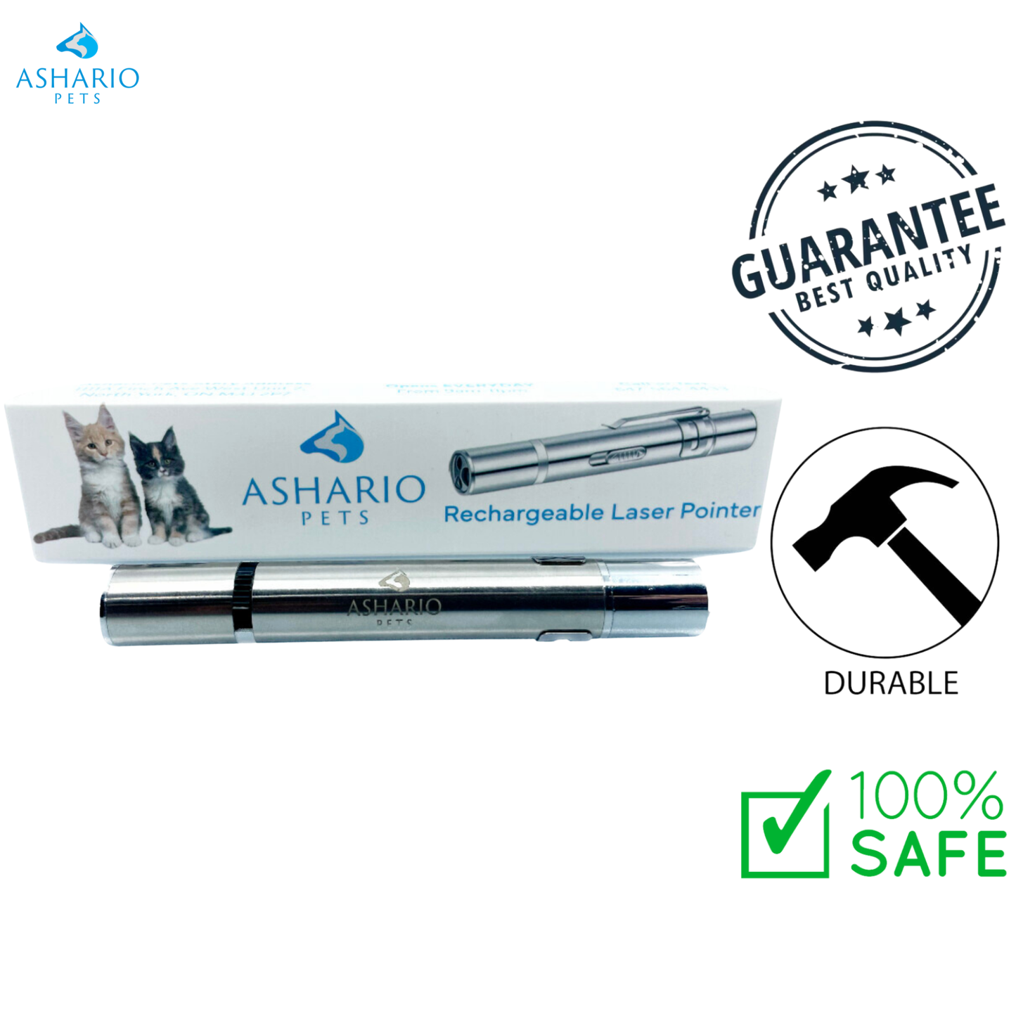 Ashario Pets - Laser rechargeable pour chat