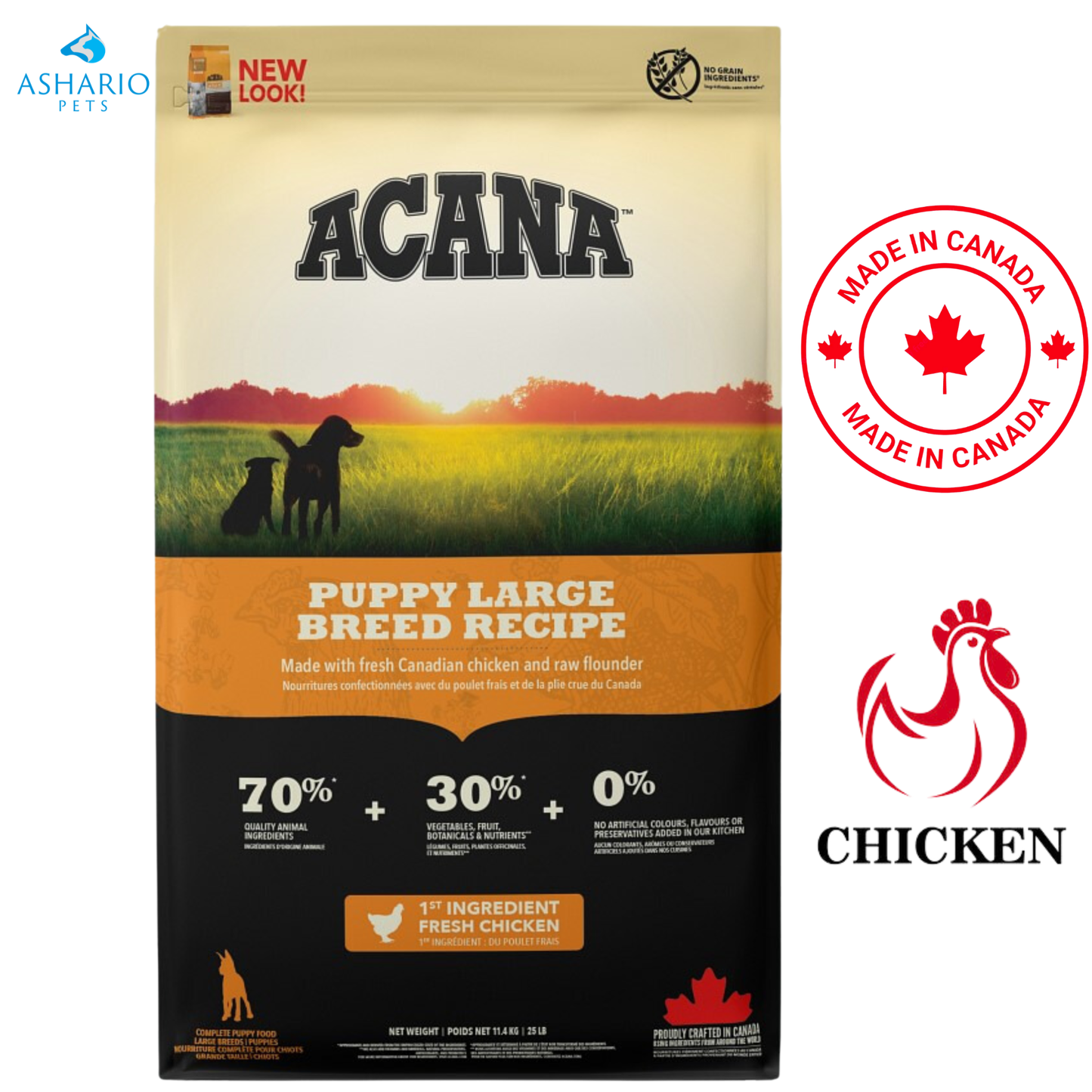 Acana - Chicken Puppy Large Breed Dry Dog Food