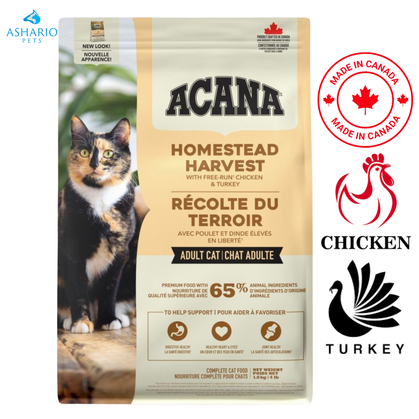 Acana - Homestead Harvest Adult Dry Cat Food