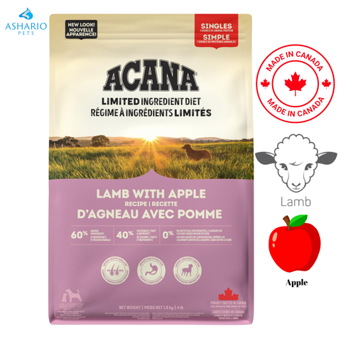 Acana - 有限成分羊肉和苹果干狗粮